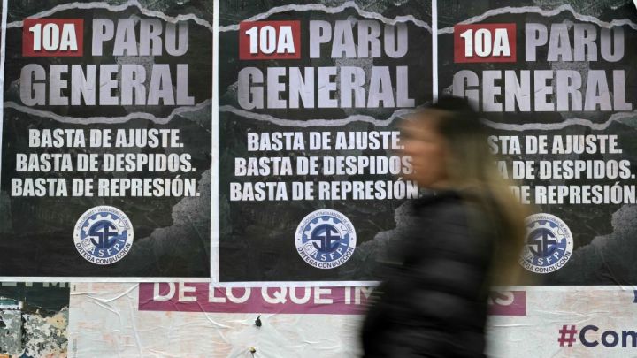 Fotografía del paro general de la CGT del 10 de abril de 2025