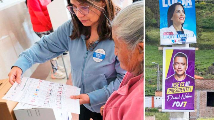 Urnas. Los ecuatorianos votarán nuevamente hoy para elegir entre dos visiones distintas de la política. En la primera vuelta ganó Noboa por una mínima diferencia.