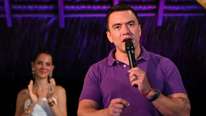 Daniel Noboa fue reelecto en el balotaje presidencial
