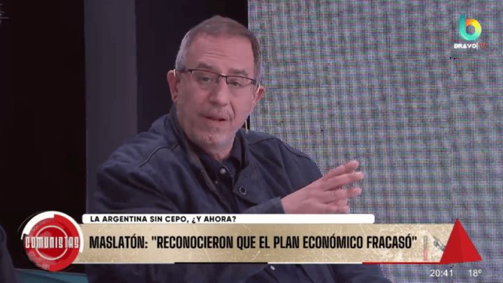 Carlos Maslatón, en el piso de "Comunistas"