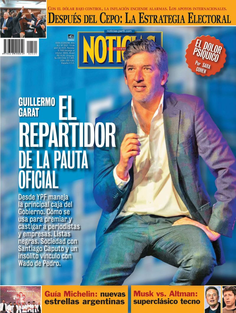 La tapa de NOTICIAS | Foto:Cedoc