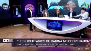 Darío Nieto, en la mesa de "QR"