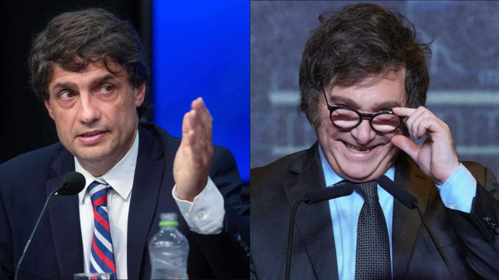 Hernán Lacunza y Javier Milei 20250417