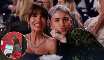 Florencia Peña y su hijo Juan Otero
