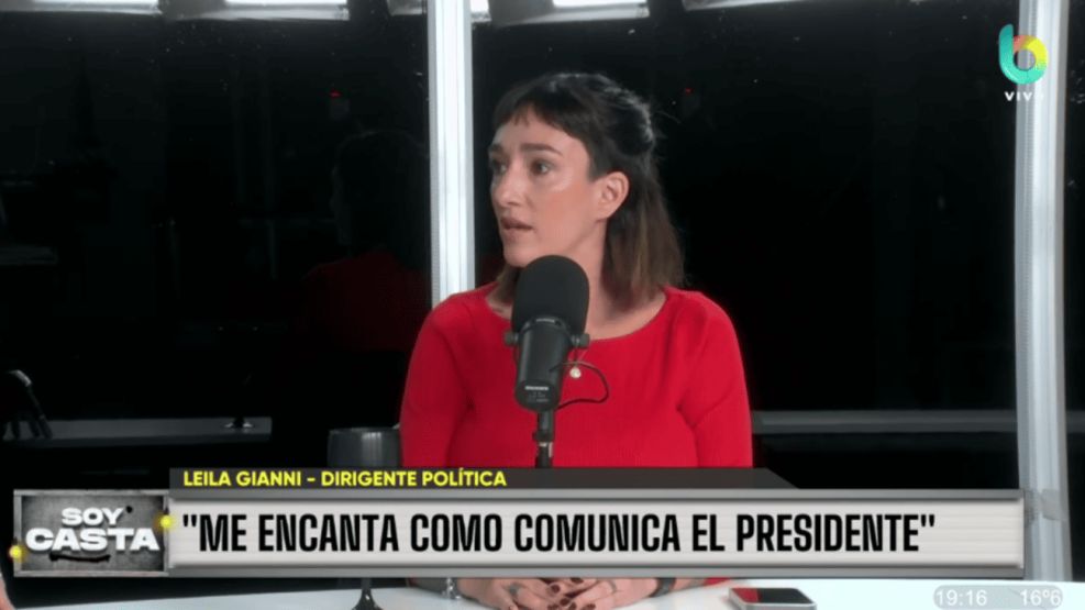 Leila Gianni en el piso de Soy casta