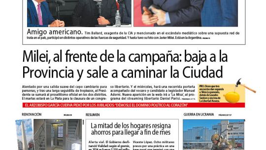 La tapa del Diario PERFIL del sábado 19 de abril de 2025