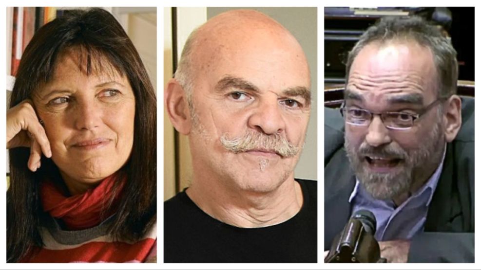 Claudia Piñeiro, Martín Caparros y Fernando Iglesias.