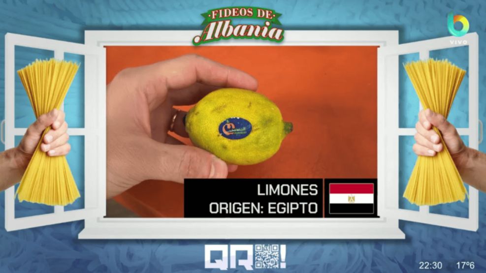 "Fideos de Albania", en "QR"