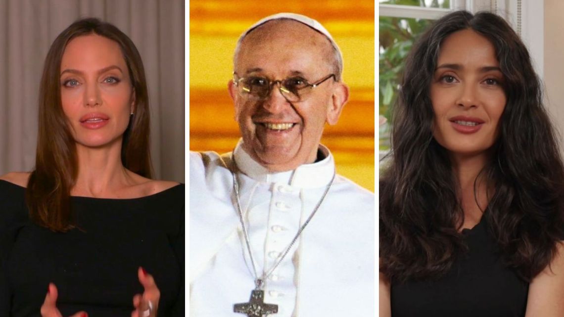 Encuentros estelares: Cómo celebridades como Angelina Jolie y Salma Hayek se reunieron con el Papa Francisco