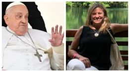 Carolina Bergoglio y el Papa Francisco