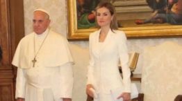 Letizia Ortiz y el Papa Francisco