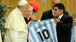 Papa Francisco y Diego Mararona