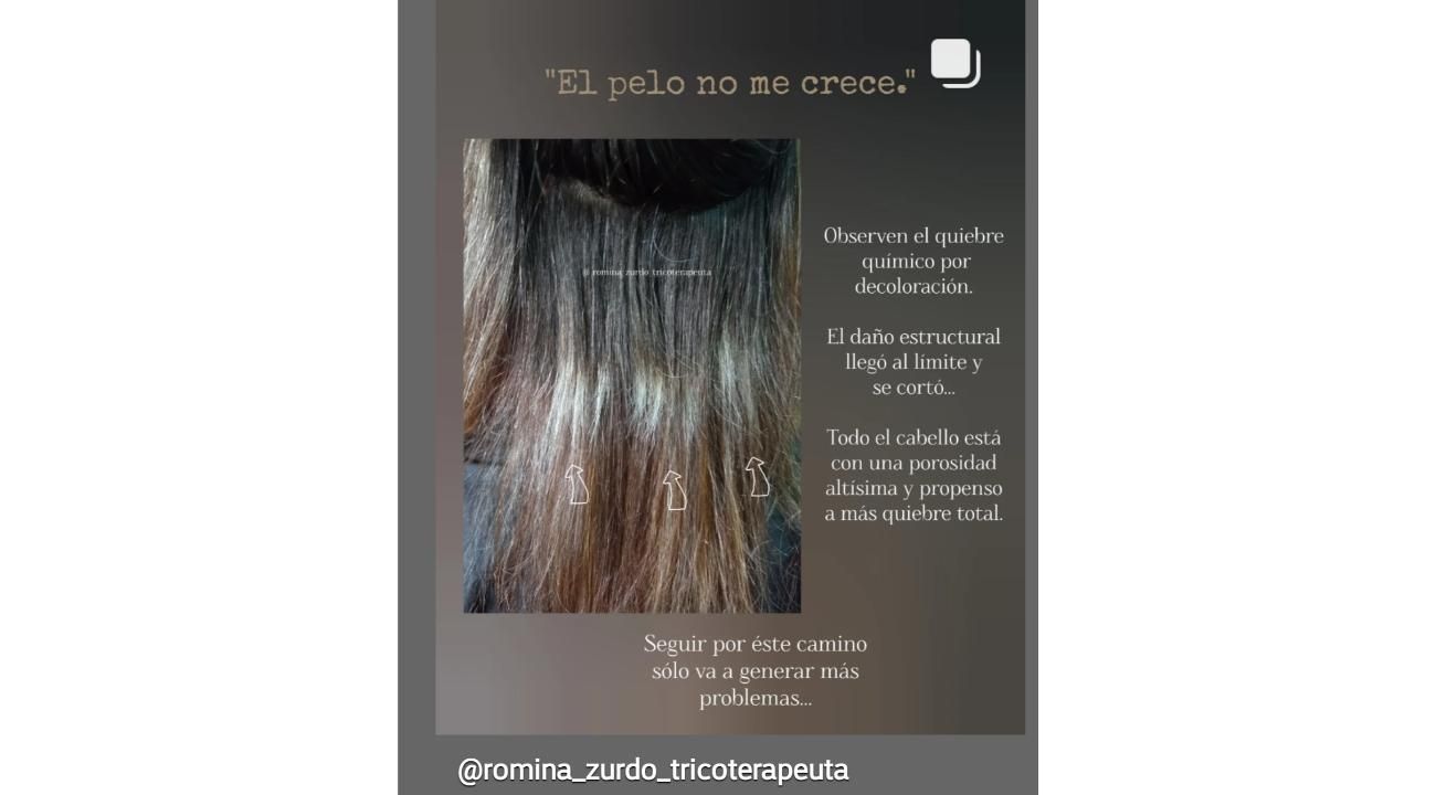 CABELLO DAÑADO: CUANDO EL LARGO HABLA POR SÍ SOLO