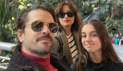 Felipe Colombo, Cecilia Coronado, y su hija Aurora