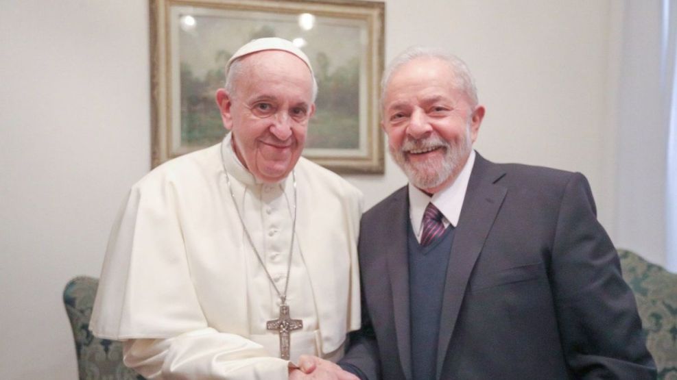 Papa Francisco y Lula Da Silva