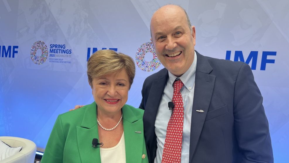 Kristalina Georgieva y Federico Sturzenegger