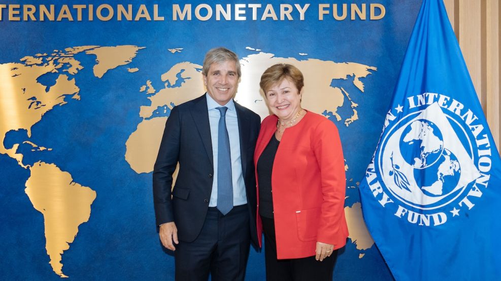 Luis Caputo y Kristalina Georgieva
