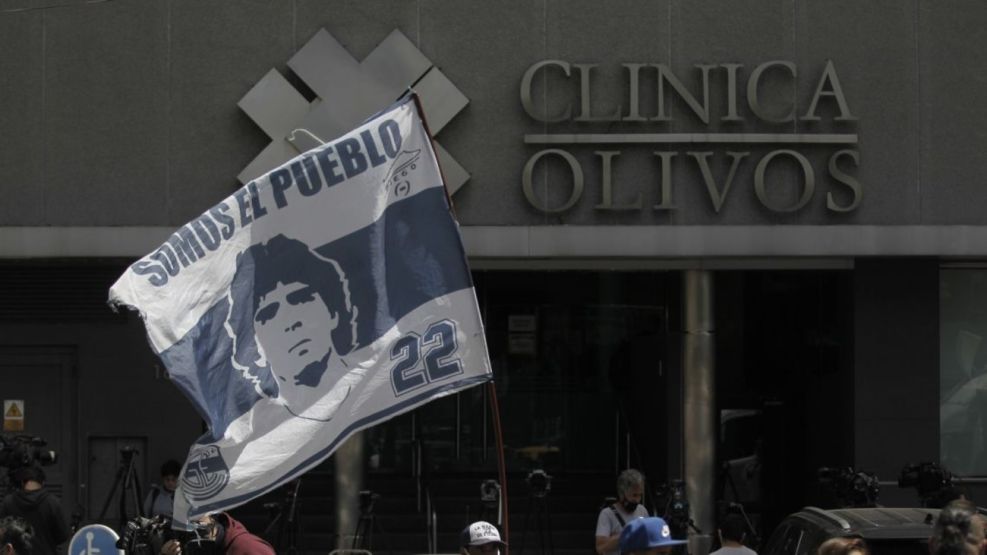 Maradona fue operado en la Cínica Olivos en noviembre de 2020