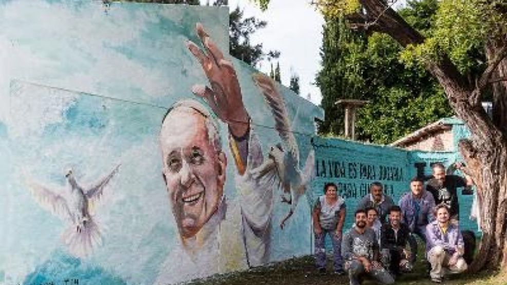 Mural del Papa Francisco