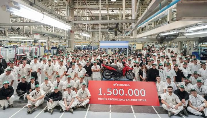 Honda superó el millón de motos producidas