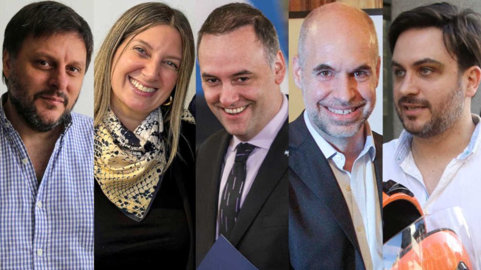 Leandro Santoro, Silvia Lospennato, Manuel Adorni, Horacio Rodríguez Larreta y Ramiro Marra 20250428