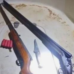 Las armas secuestradas.