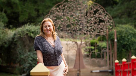 Pilar Rey en el Jardín Japonés Punta 