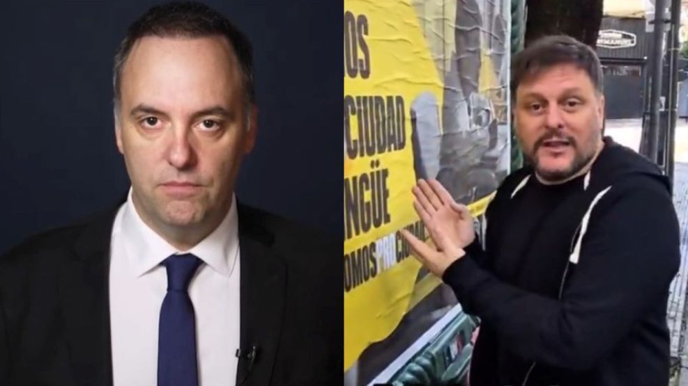 Manuel Adorni y Leandro Santoro