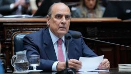 Cabinet Chief Guillermo Francos appears before the lower house Chamber of Deputies to answer questions.