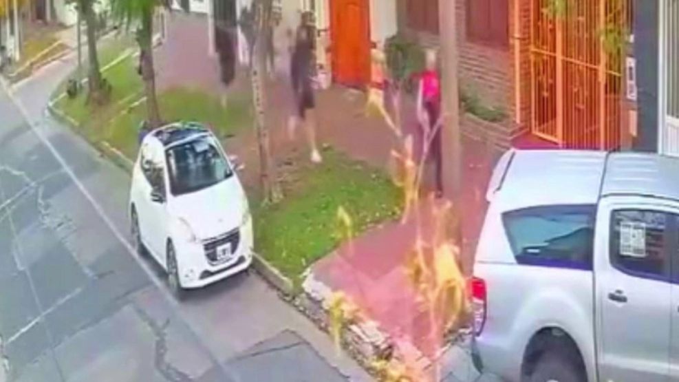 Impresionante robo piraña en Avellaneda.