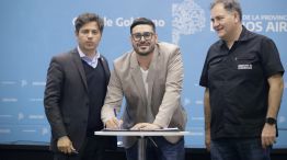 Axel Kicillof con el intendente Matías Nebot