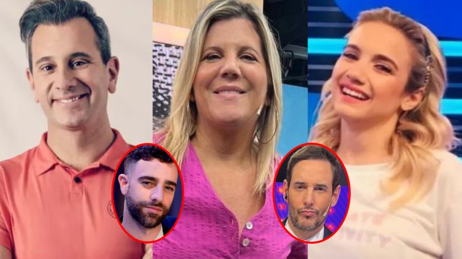 Matías Bertolotti, Dominique Metzger, Naza Di Serio, Diego Poggi y Rodrigo Lussich