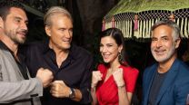 Matías Desiderio, Dolph Lundgren, Andrea Rincón y Guillermo Zapata