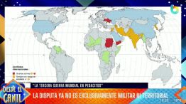 Mapamundi de conflictos bélicos en curso en 2025 - Desde el canil