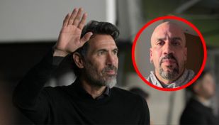 Juan Sebastián Verón y Eduardo Domínguez