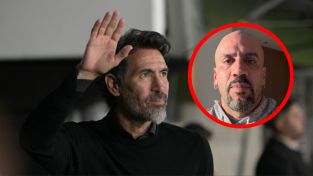 Juan Sebastián Verón y Eduardo Domínguez