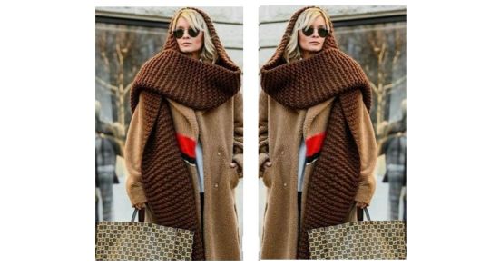 Cómo llevar bufandas XXL con todo el estilo