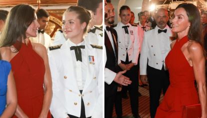 Letizia Ortiz deslumbró con su delicado atuendo en su reciente visita a su hija, la princesa Leonor, en Panamá