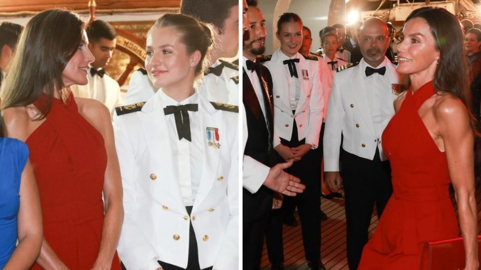 Sin mangas y ajustado, el imponente look de Letizia Ortiz en su reencuentro  con la Princesa Leonor en Panamá | Caras