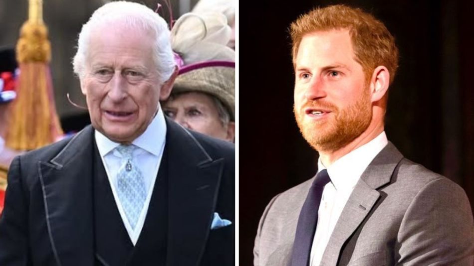 Rey Carlos III y príncipe Harry