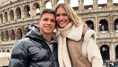 Gianluca Simeone confirmó que junto a la modelo esperan su primer hijo. 