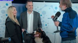 "Va todos los días a trabajar": Karina Milei llevó al perro Thor a una entrevista y contó que tiene horario laboral 