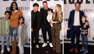 Silvina Escudero, Kun Agüero y familia, Germán Paoloski