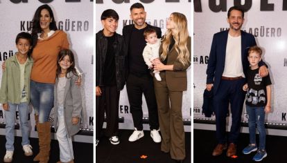El futbolista presentó un documental sobre su vida y las distintas celebrities posaron en la llegada al estreno.