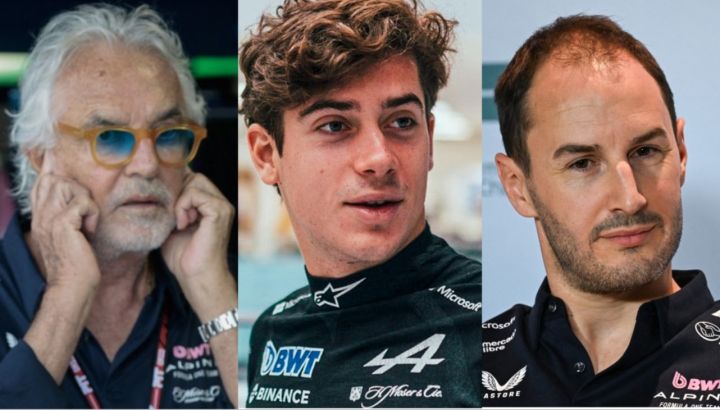 Briatore, Colapinto y Oliver Oakes