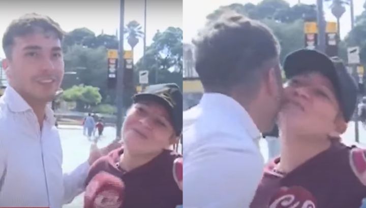 Se le declararon a un notero de Crónica en pleno vivo: "Estoy re enamorada de vos"