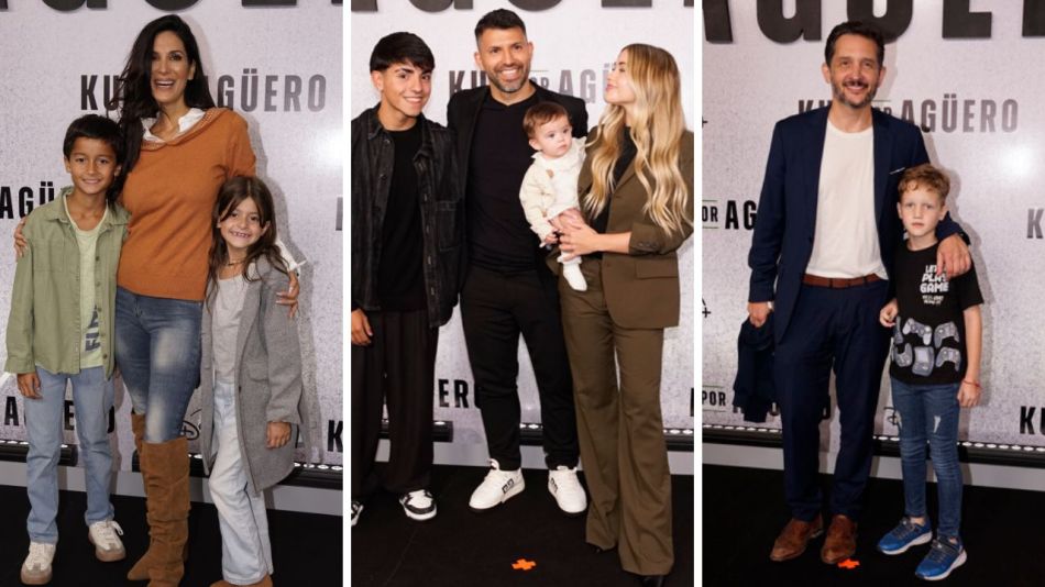 Silvina Escudero, Kun Agüero y familia, Germán Paoloski