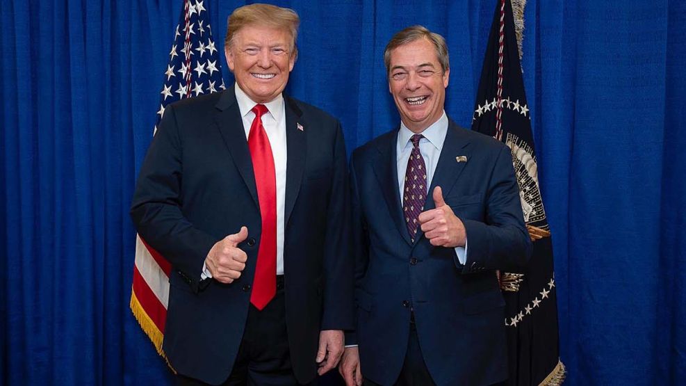 Nigel Farage y Donald Trump20250506
