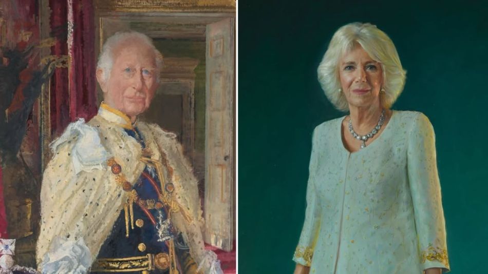 Cuáles son los significados de los retratos del rey Carlos y la reina Camila