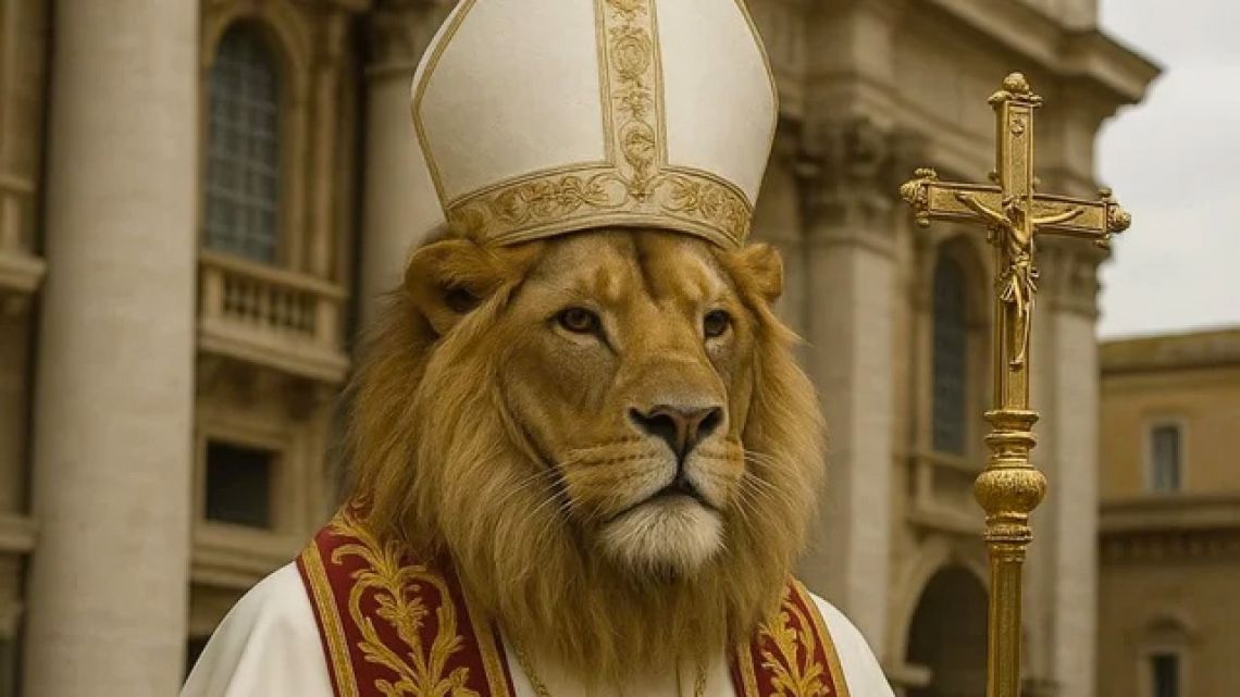 Javier Milei's papal lion.